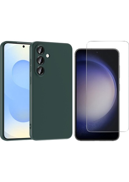 Samsung Galaxy S25 Fe Kılıf Zore Mara Lansman Kapak + Nano Ekran Koruyucu