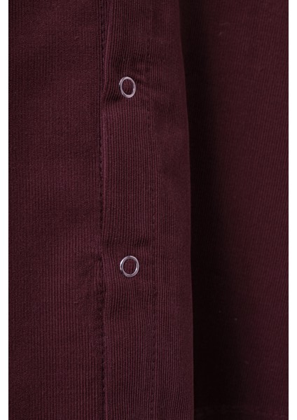 Kız Çocuk Mürdüm Kadife 2'li Takım, %100 Pamuk fırsatları