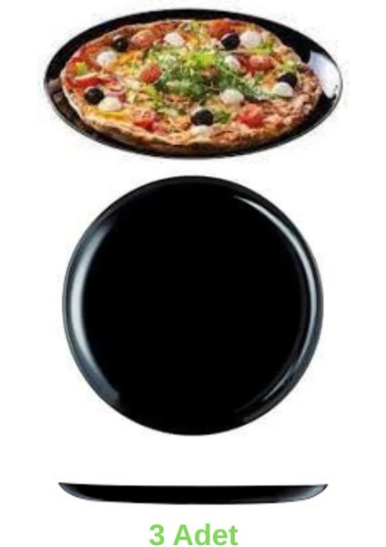 Luminarc Friends Time Pizza Tabağı Beyaz 32 cm 3'lü