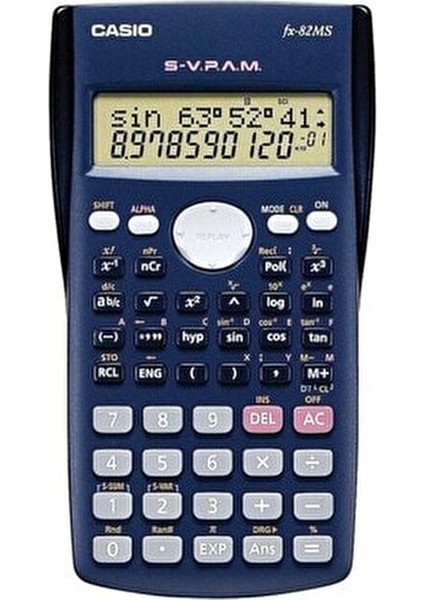 Bilimsel Hesap Makinesi FX-82MS 240 Fonksiyon Gri Renkli 2 Satır Ekran ile fiyatları