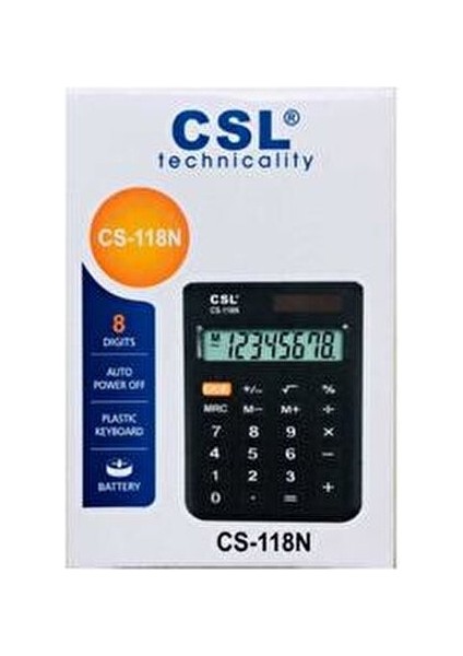 Cep Boy Hesap Makinesi CS-118N 8 Haneli LCD Ekran ile Pratik Kullanım fiyatları