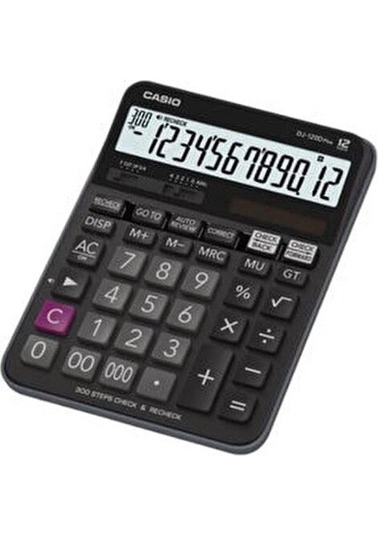 DJ-120D Plus Masa Tipi Hesap Makinesi 12 Haneli Ekstra Geniş Ekran 300 Adım Kontrol fiyatları