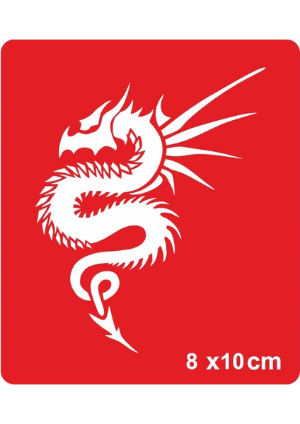 Dikenli Yılan Ejderha Tattoo Geçici Dövme Şablonları Kına Kalıpları