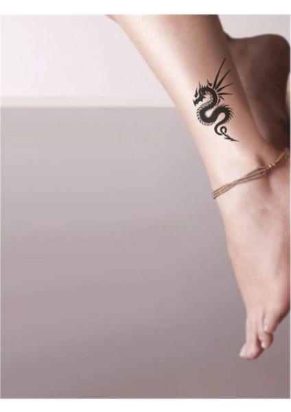 Dikenli Yılan Ejderha Tattoo Geçici Dövme Şablonları Kına Kalıpları fiyatları