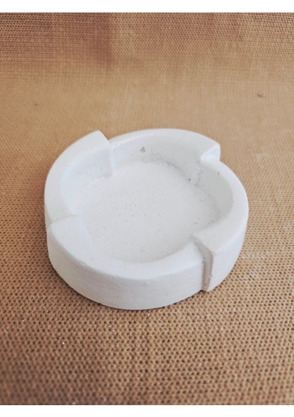 3 Lü Set Minimalist Saf Beyaz Beton Küllük, El Yapımı, Dekoratif Takı Tabağı, Sade Ofis Masaüstü Aksesuarı, Küllük fiyatları