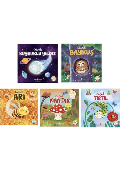 Kucuk Kuyruklu Yildiz + Kucuk Baykus + Kucuk Ari + Kucuk Mantar + Kucuk Tirtil = (5ADET Kitap)