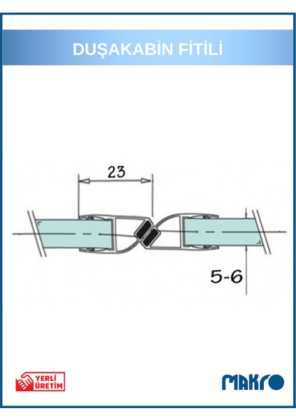 Duşakabin Mıknatıs 1 Takım ve 4 Adet Duşakabin Suluk Fitili Set 200 cm (4-5-6 Mm) fiyatları