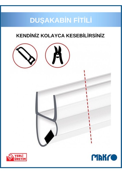 Duşakabin Mıknatıs 1 Takım ve 4 Adet Duşakabin Suluk Fitili Set 200 cm (4-5-6 Mm) fırsatları
