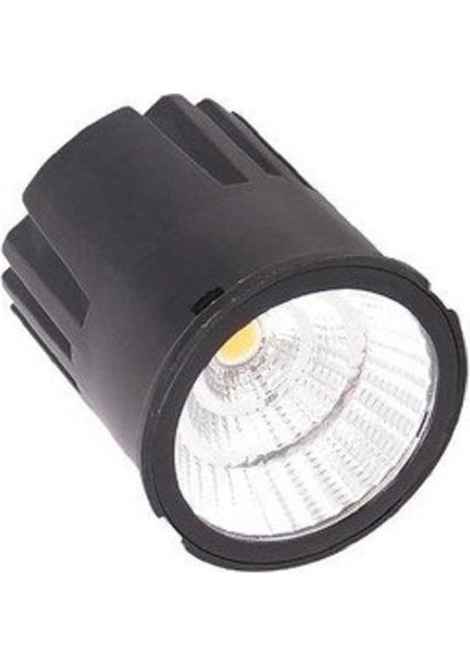5407-016 8W Siyah 6500K Sıva Altı Yuvarlak Cob LED Downlıght