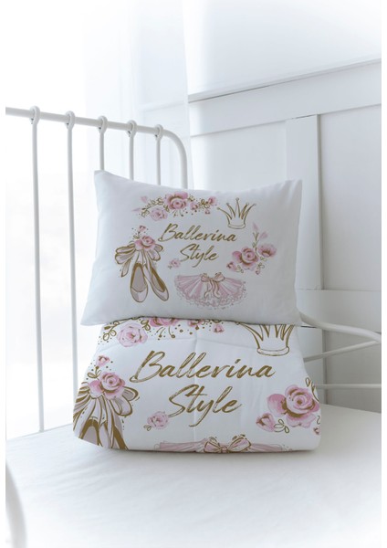 Organik Baskılı Bebek Boy (100X150) Yorgan Seti - For Baby Serisi - Altın Bale Kıyafetleri modelleri