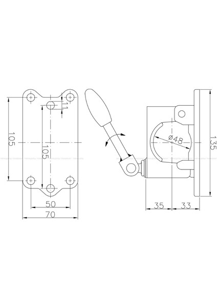 48 Lik 6 Delik Döküm Destek Tekeri Kelepçesi fiyatları