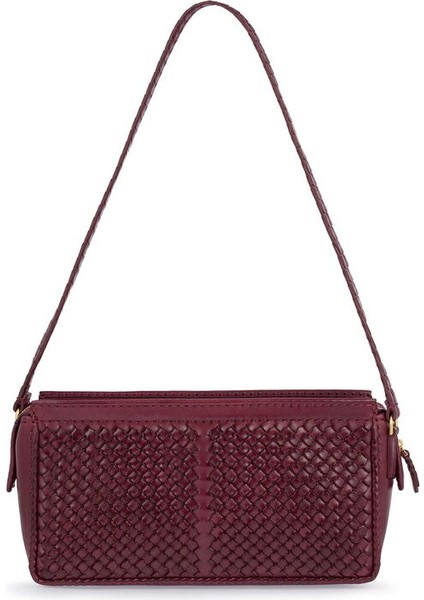 Handmade Mor Kadın Omuz Çantası Yan modelleri