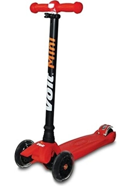 218 Çocuk Scooter Kırmızı Renk 3 Tekerlekli Işıklı 2+ Yaş İçin Eğlenceli fırsatları
