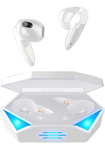 G20 Profesyonel Kablosuz RGB Işıklı Oyuncu Kulaklığı Bluetooth 5.3 Kulakiçi Beyaz Renk Çift Mikrofonlu Su ve Toz Geçirmez Özel LED Işıklı Tasarım indirimleri