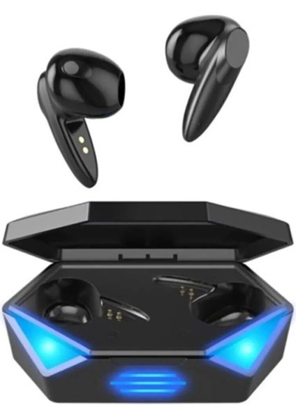 G20 Profesyonel Kablosuz RGB Işıklı Oyuncu Kulaklığı Bluetooth 5.3 Kulakiçi Siyah Renk Çift Mikrofonlu Su ve Toz Geçirmez Özel LED Işıklı Tasarım