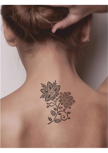 Dantel Motifi 255 Tattoo Geçici Dövme Şablonları Kına Kalıpları fiyatları
