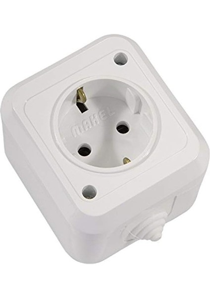 IP44 Sıva Üstü Topraklı Priz Nemli Ortamlar Için Suya Dayanıklı modelleri