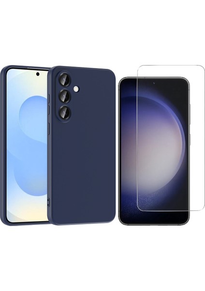 Samsung Galaxy S25 Fe Kılıf Zore Mara Lansman Kapak + Nano Ekran Koruyucu