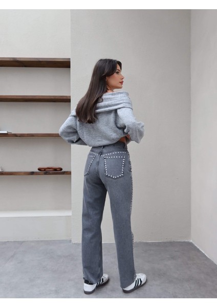 Zımba Detay Paça Kesik Jean modelleri