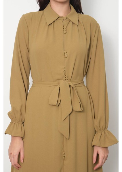 1192 Maxmu Kaplama Düğmeli Elbise fırsatları