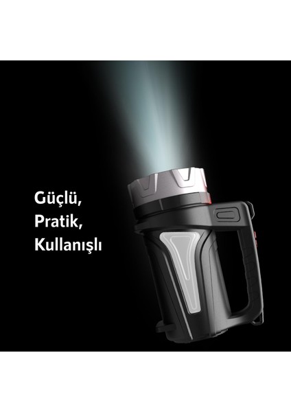 HP74 Şarjlı 4 Modlu 2000 Mah 300 Lümen El Feneri Siyah indirimleri