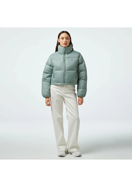 Jeans Down Cropped Puffer Kadın Mont fiyatları