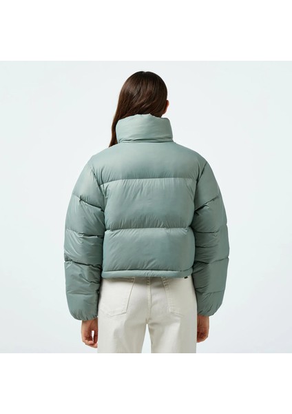 Jeans Down Cropped Puffer Kadın Mont modelleri