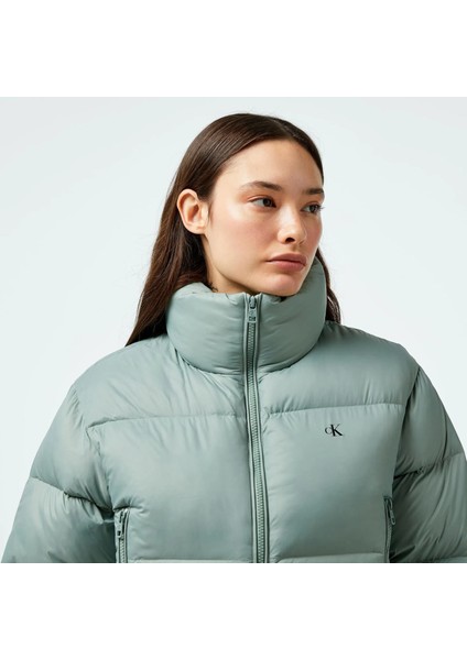 Jeans Down Cropped Puffer Kadın Mont fırsatları