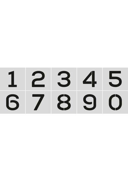 Stencil Rakam Boyama Şablonu X008-SAYI fiyatları