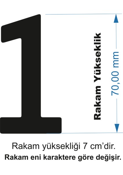 Stencil Rakam Boyama Şablonu X008-SAYI modelleri