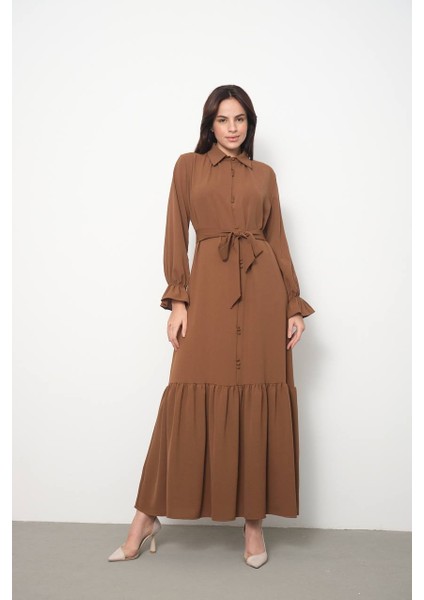 1192 Maxmu Kaplama Düğmeli Elbise fiyatları