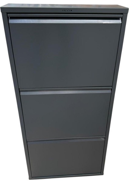 Metal Ayakkabılık 3 Lü Antrasit Ral 7016