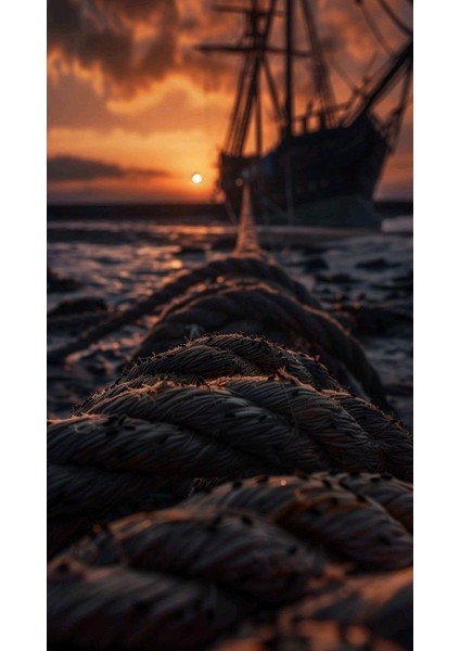 Bağlama Halatı V1 Ev Duvar Salon Güzellik Salonu Ofis Dükkan Dekarasyon Kanvas Tablo fiyatları