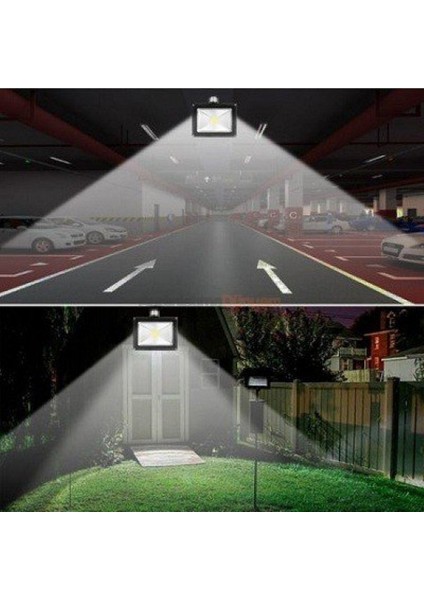 Slim Kasa LED Dış Mekan 200W Siyah Projektör 6500K 14200LM Yüksek Verimli Beyaz Işık