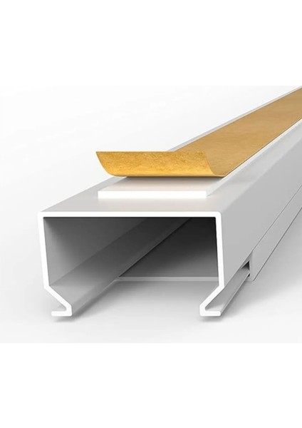 3'lü 2 Metre Kablo Kanalı Seti 25x16mm PVC Yapışkanlı Kolay Montajlı Kablo Düzenleyici