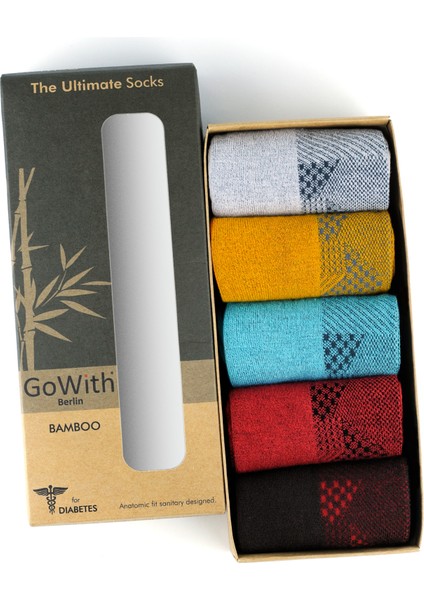 5 Çift Bambu Renkli Dikişsiz Yıkanmış Kutulu Ayağı Sıkmayan Kadın Erkek Lastiksiz Çorap 3065 indirimleri