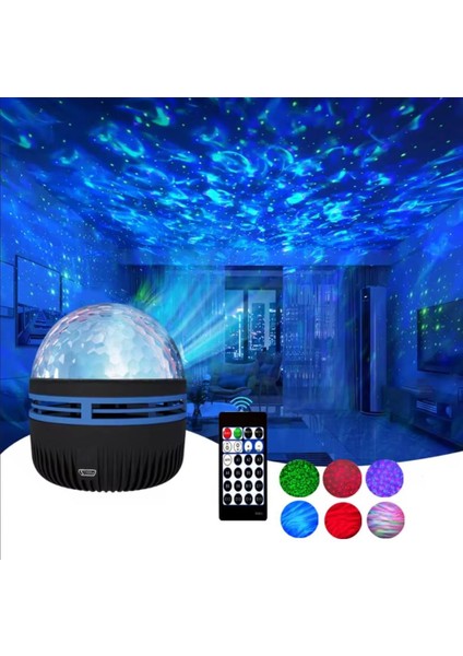 Mighty Kuzey Işıkları Yansıtmalı Kumandalı Dönen Projeksiyon LED Işık Gece Lambası - Çocuk Bebek Odası fiyatları
