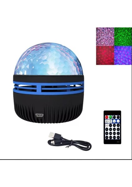 Mighty Kuzey Işıkları Yansıtmalı Kumandalı Dönen Projeksiyon LED Işık Gece Lambası - Çocuk Bebek Odası fırsatları