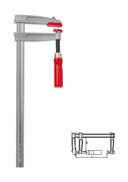 Izeltaş 7300 30 5012 50X12 Işkence (Marangoz Mengenesi Plastik Ağızlı)