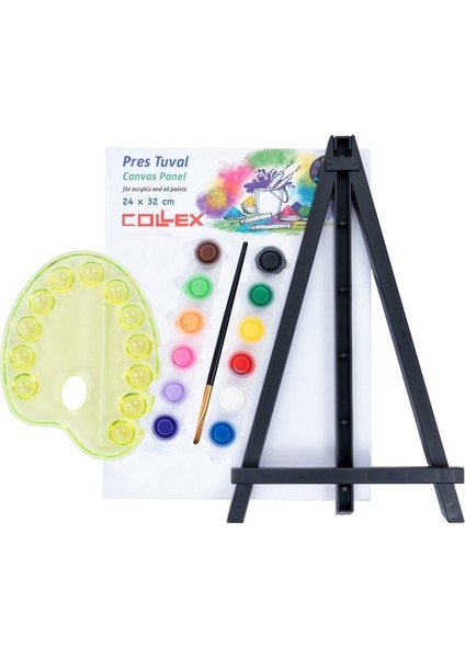 Tuval Seti 24X32 Cm. Şövaleli