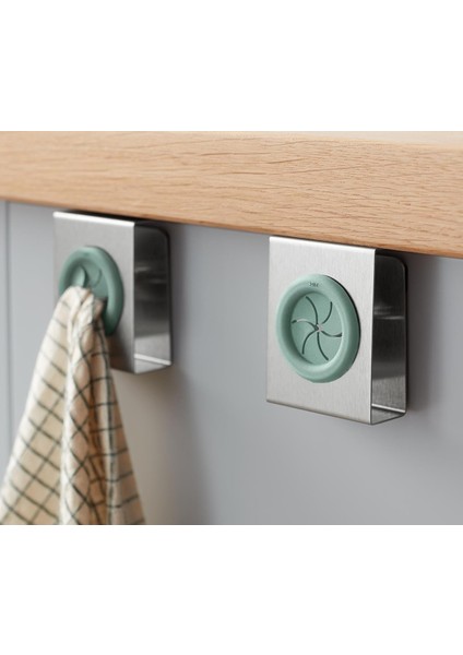 Tchibo Bulaşık Bezi Tutucu Askı Paslanmaz 2 Li Set