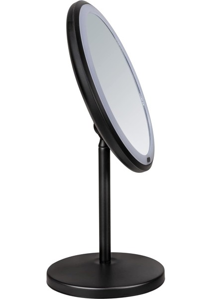 Ayaklı Masa Üstü LED Makyaj Aynası 5x Zoom Siyah modelleri