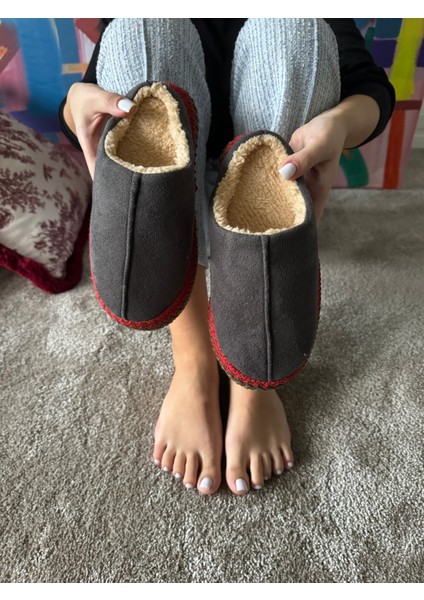Kadın Sessiz Taban Yumuşak ve Hafif Örgü Desenli Peluş Ev Terliği fırsatları