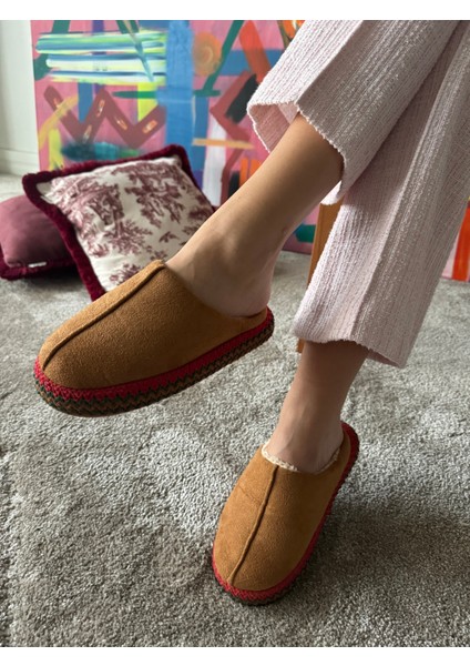 Kadın Sessiz Taban Yumuşak ve Hafif Örgü Desenli Peluş Ev Terliği modelleri