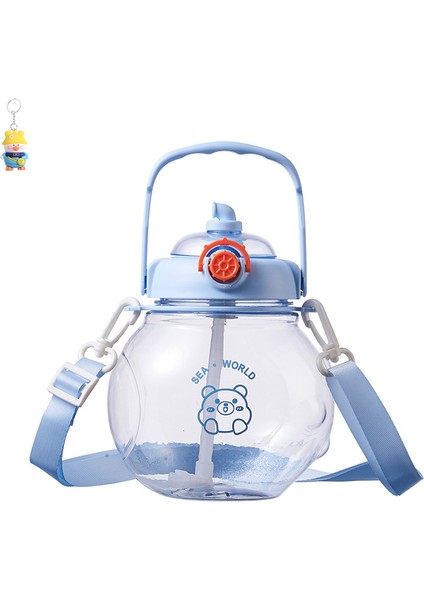 Sevimli Büyük Göbek Fincan Çocuk Açık Su Bardağı Denizaltı Pipetli Taşınabilir Uzay Su Bardağı (Yurt Dışından)