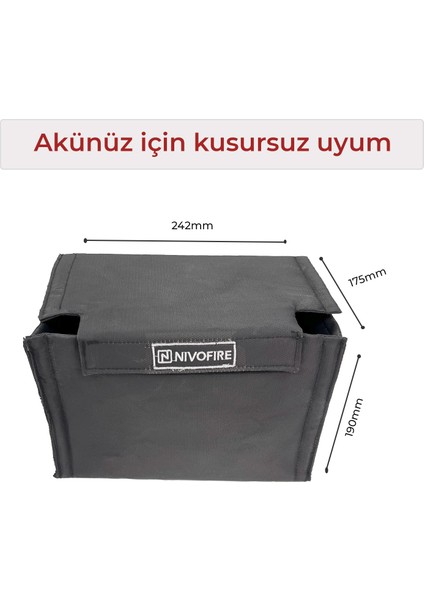 Akü Muhafaza Kılıfı Siyah 60AH-62AH-64AH-66AH Amper Uyumlu fiyatları
