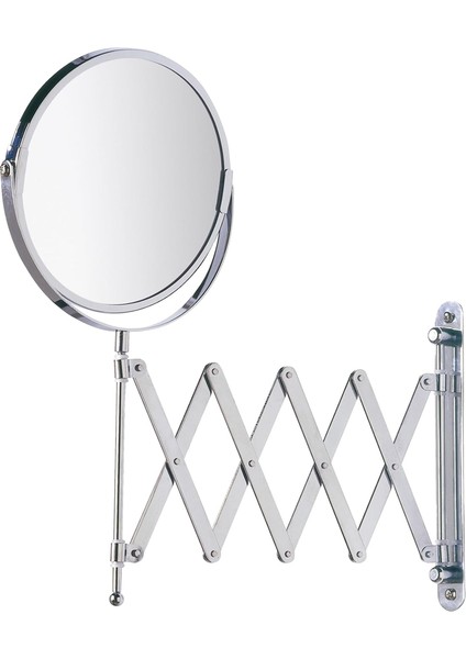 Mafsallı Ayarlanabilir Makyaj Aynası 3x Zoom Krom