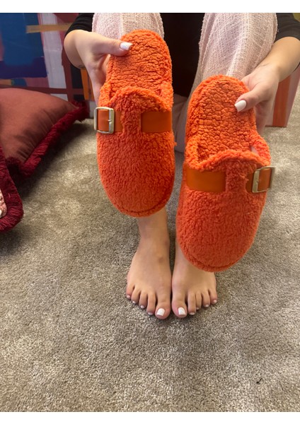 Kadın Sessiz Taban Yumuşak ve Hafif Kemerli Peluş Ev Terliği fırsatları