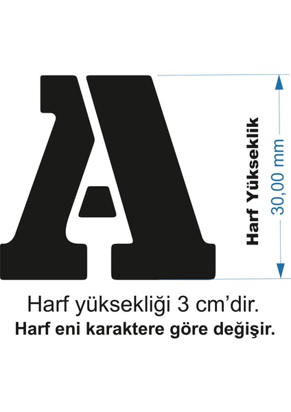 Stencil Harf Boyama Şablonu X021 modelleri
