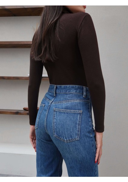 Ön Cep Görünümlü Geniş Paça Jean indirimleri